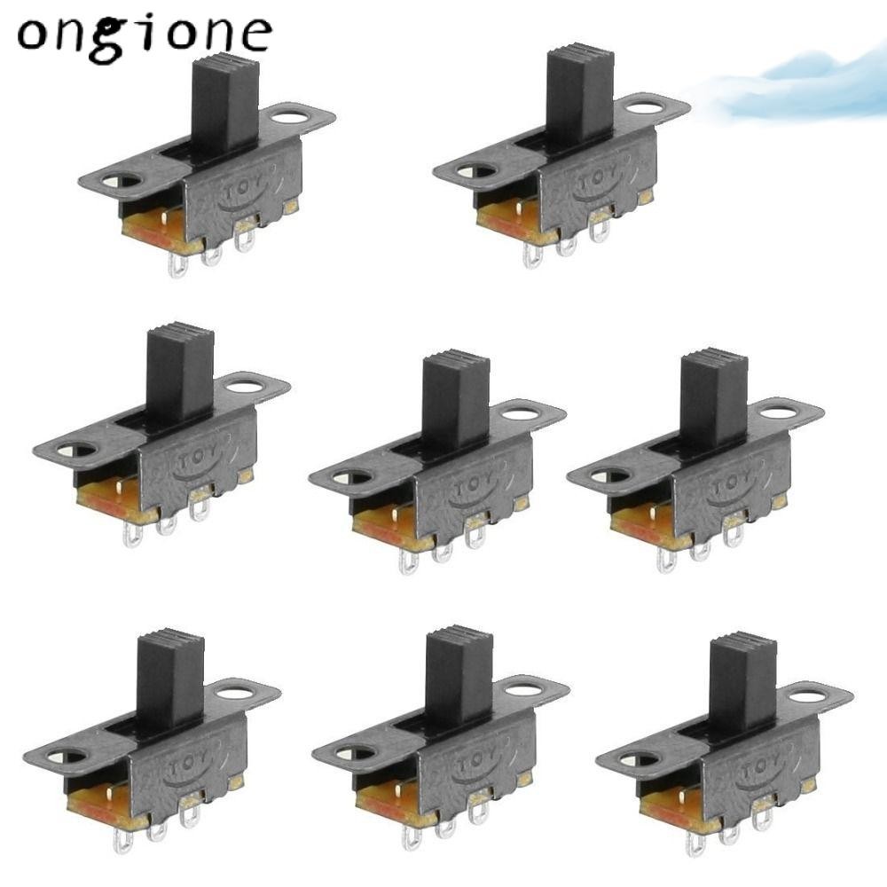 ONGIONE สวิตช์สไลด์ 8 ชิ้น, DC 50V 0.5A 3 ขา 2 ตําแหน่ง Micro Mini Toggle Switch, 6 มม.SS12F15VG6 แผ