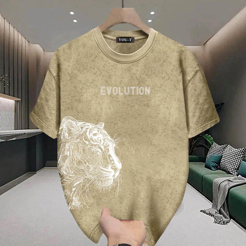 Sea.Tee เสื้อยืด oversize ลายพิมพ์แฟชั่น ผ้าCotton 100% สไตล์ลำลอง ใส่สบาย 'Tiger' S-3XL
