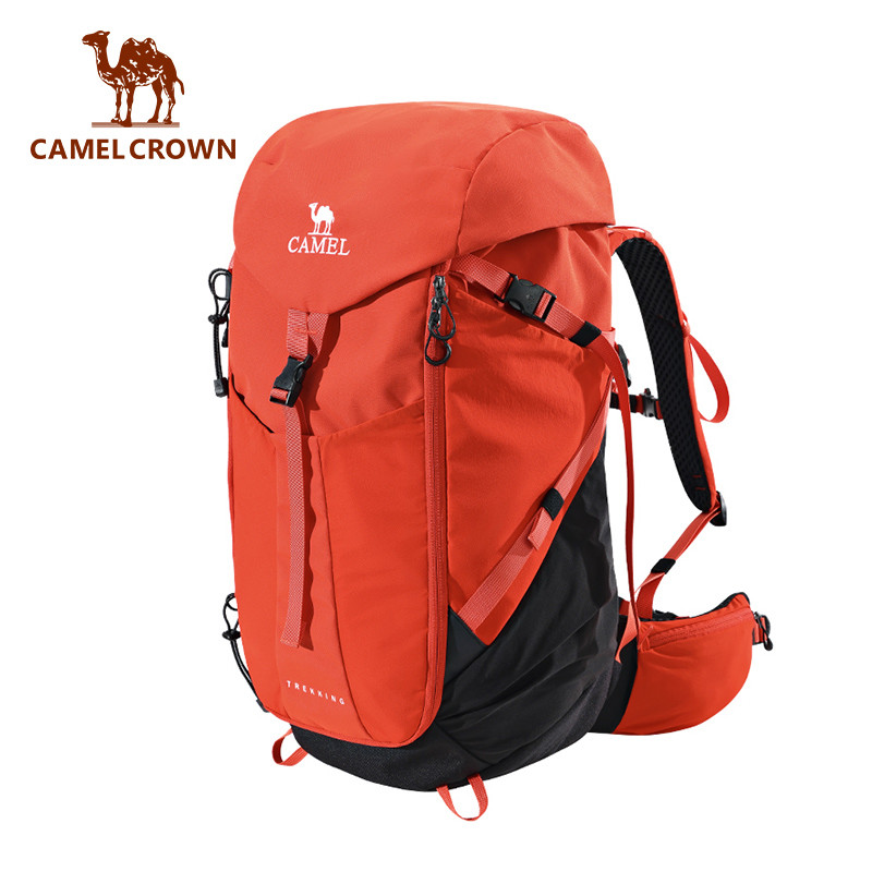 CAMEL CROWN กระเป๋าเป้สะพายหลังความจุขนาดใหญ่ 34L – แพ็คเดินป่าการถ่ายภาพกลางแจ้ง