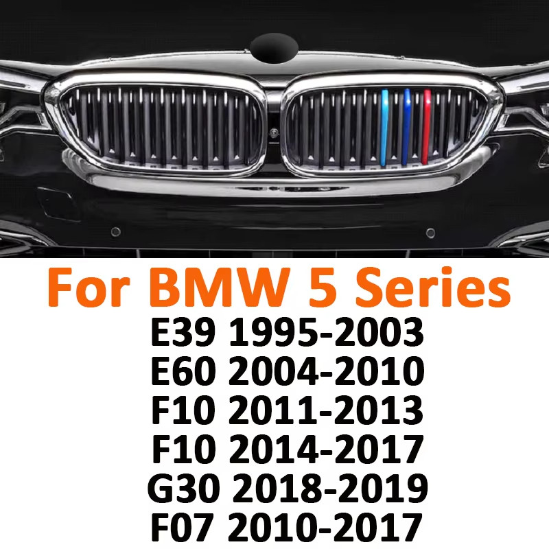 รถ Racing Grills Trim คลิปสําหรับ BMW 5 Series E39 E60 F10 G30 F07 ฝากระโปรงหน้ากันชนย่าง M สี