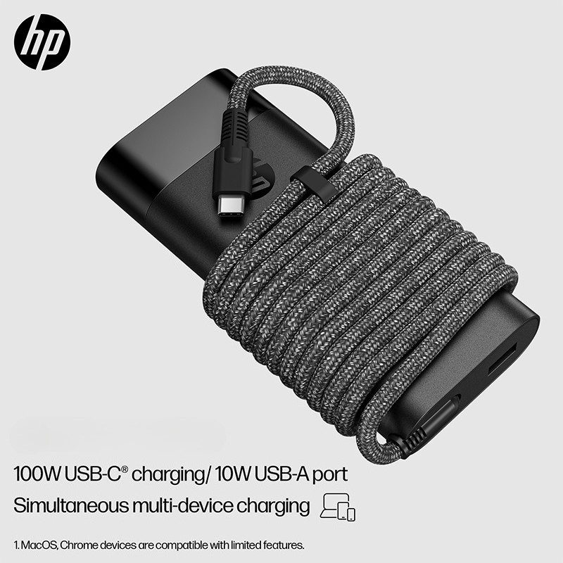 20V 5A 110W อะแดปเตอร์ type-c แล็ปท็อปชาร์จสําหรับ HP EliteBook x360 860 865 g9 g10/ZBook Firefly 16
