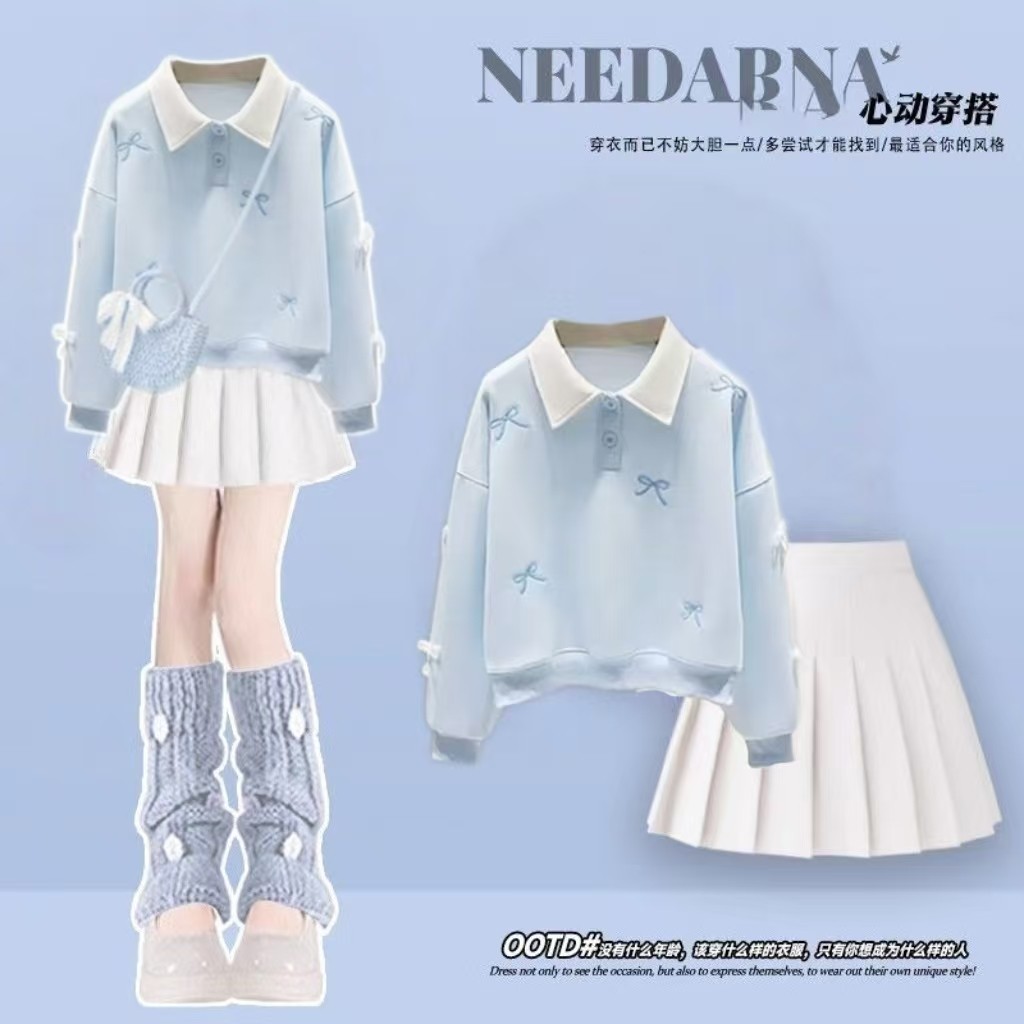 [อ่าน คลังสินค้า] 3-14 ปีชุดเด็กผู้หญิงเสื้อผ้าเด็กชุดเสื้อกันหนาวหมวกเด็กผู้หญิง 2025 ฤดูใบไม้ผลิและฤดูใบไม้ร่วงใหม่เด็กกระโปรงสั้นสาวหวานฤดูใบไม้ร่วงสองช - รูปที่ 5