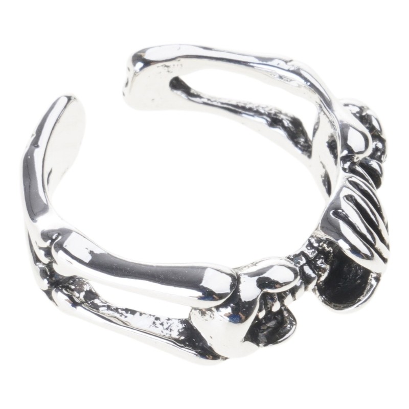 HAP Vintage Punk Silver Open Rings for Men Women Adjustable Rings Hippie Rings