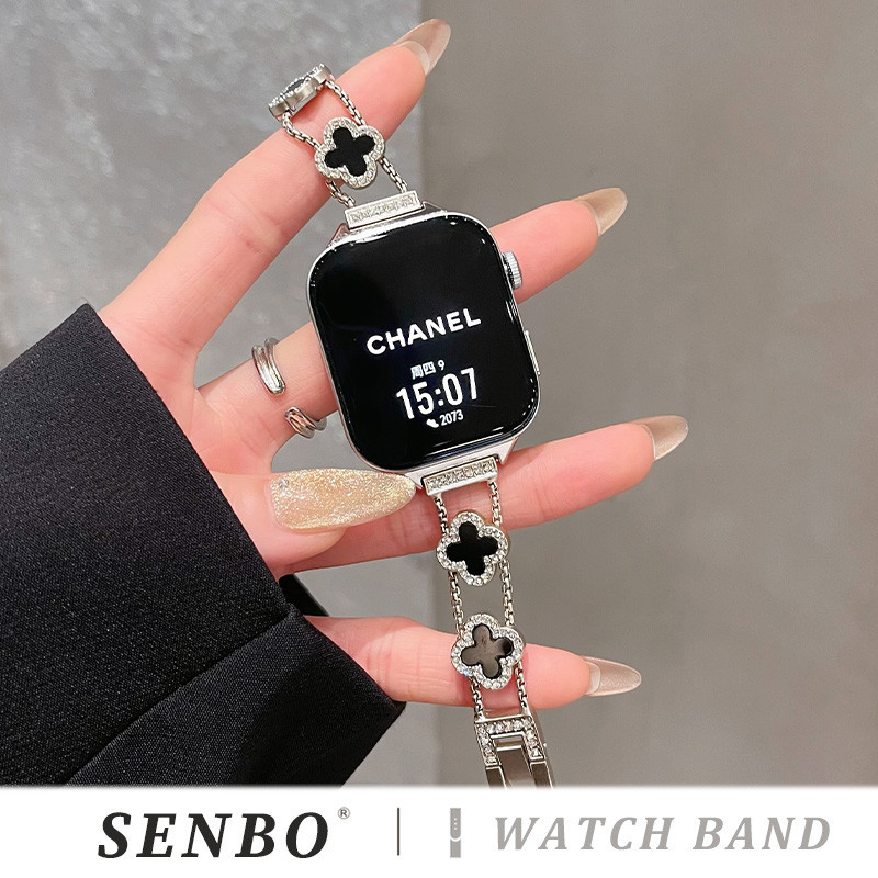 Four-leaf Clover Strap Huawei FIT3/4/4pro Strap watchfit/fit2 watch สายรัดข้อมือนาฬิกาสายเหล็ก Quick Release Smart Strap