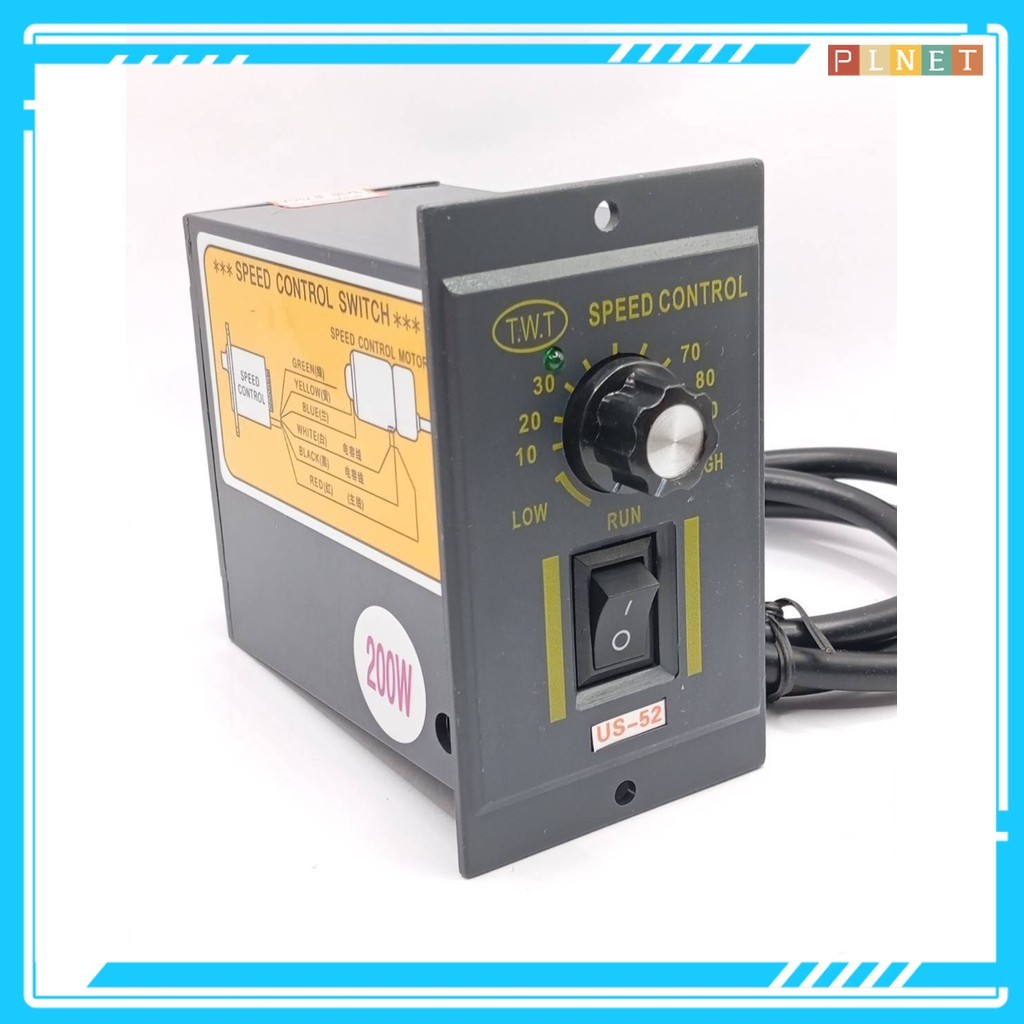 US-52 เครื่องควบคุมความเร็วมอเตอร์  SPEED CONTROL MOTOR AC220V 120W,140W,150W,180W,200W,250W,400W