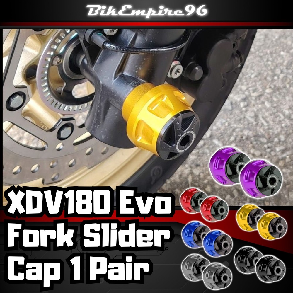 XDV180 Evo ส้อม Slider หมวก 1 คู่ล้อหน้าเพลาป้องกันส้อมล้อ Slider สําหรับ Keeway XDV180 EVO