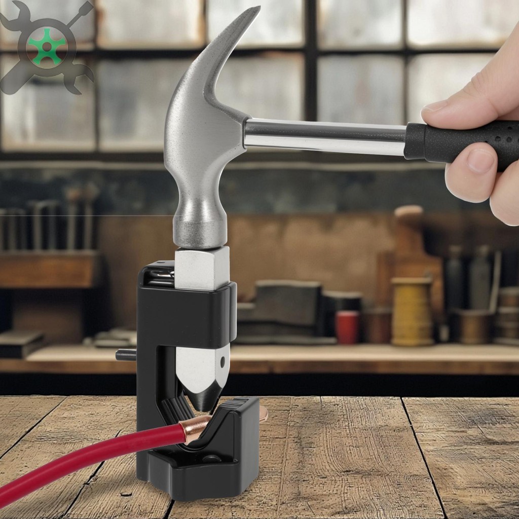 สายเชื่อม Crimp ค้อนคู่มือค้อน Lug Crimper เครื่องมือ V รูปร่าง Groove สําหรับ 8 AWG ถึง 4/0 Wire Ga