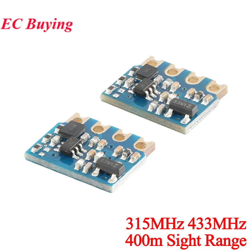 315MHz 433MHz ไร้สาย RF รีโมทคอนโทรลโมดูลเครื่องส่งสัญญาณ ASK OOK Modulation ความไวสูงทางไกล 400m สม