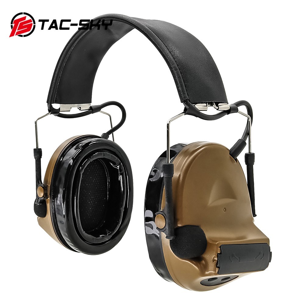 TAC-SKY หูฟังซิลิโคนลดเสียงรบกวน รุ่น C2 ComTac II สีน้ำตาล
