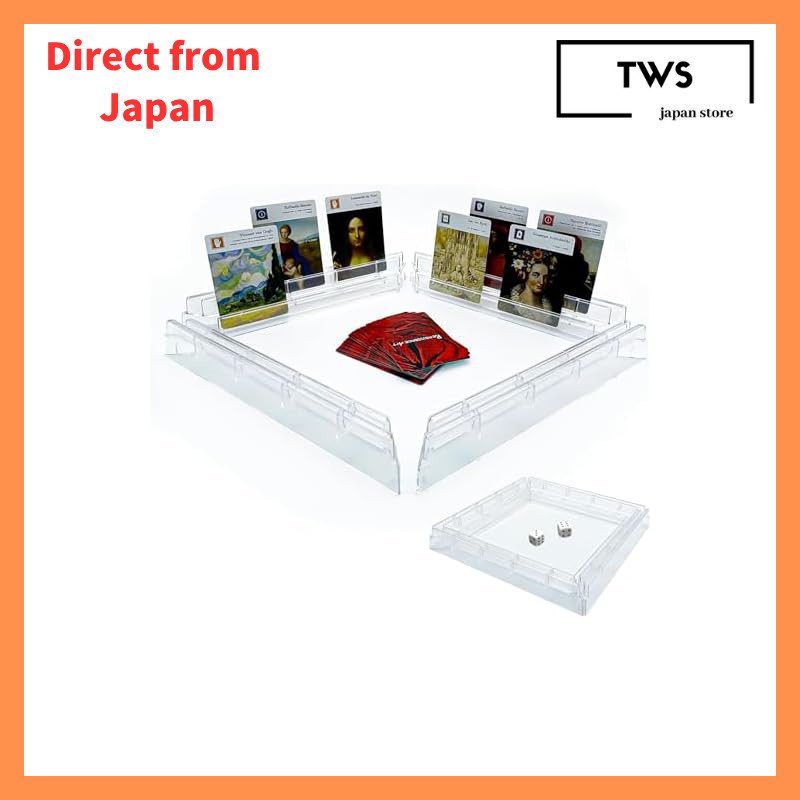 Clear Board Game Card Stand Holder [4 Pack] | Transparent Card Deck Display Holder for Board Games |