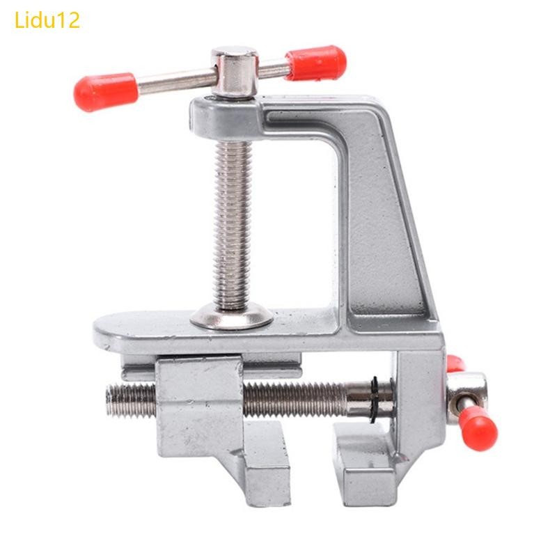 Lidu12 Table Vise อลูมิเนียมอัลลอยด์ฐานหมุนได้ 360 องศาเหมาะสําหรับผู้ที่ชื่นชอบ DIY