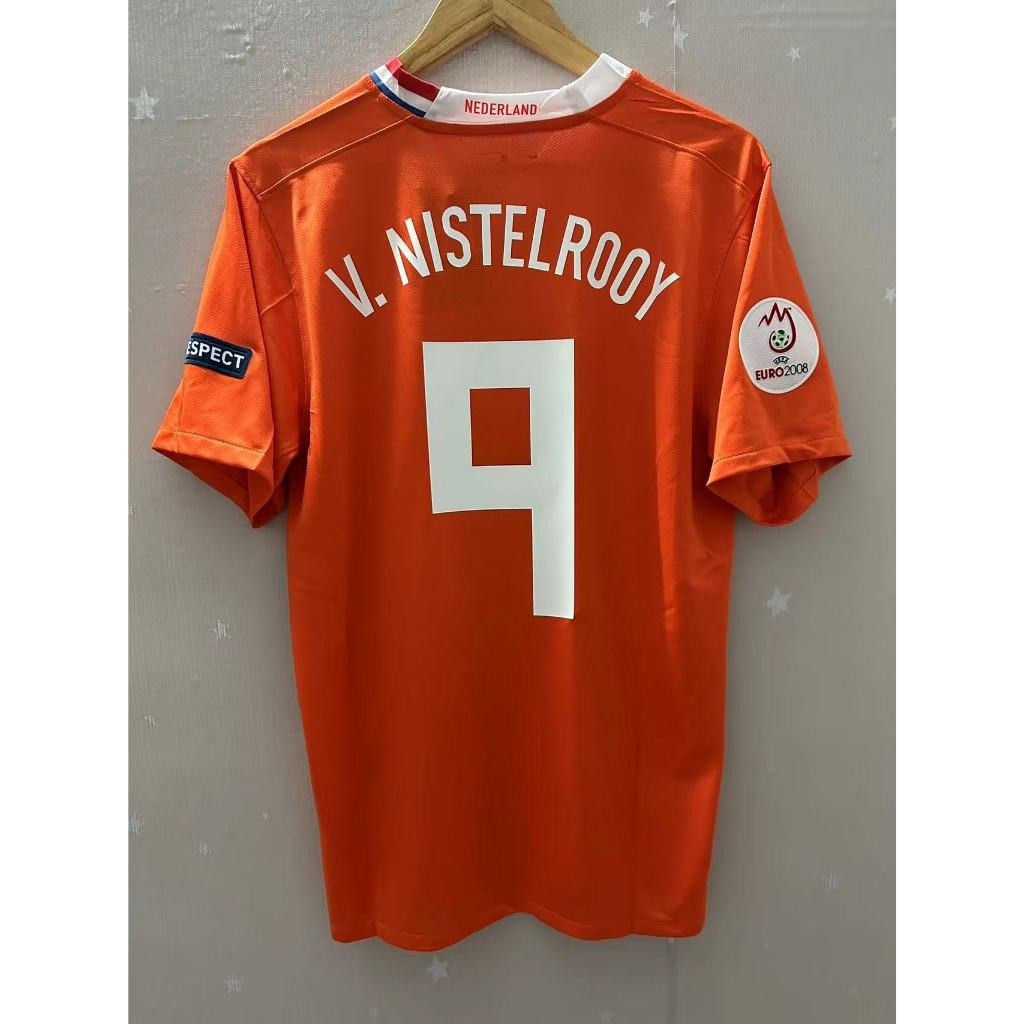 New-Retro2008 เนเธอร์แลนด์ Holland V.NISTELROOY SNEIJDER ROBBEN คุณภาพสูง Home Retro ฟุตบอล Jersey เ