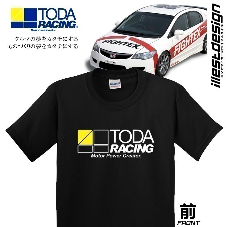 2025 24 แฟชั่น Auto Tees : CP241 - CP242 Toda Racing เสื้อยืด WRX STI GTR35 SUPRA RX7 RX8 S15 ZC31S 