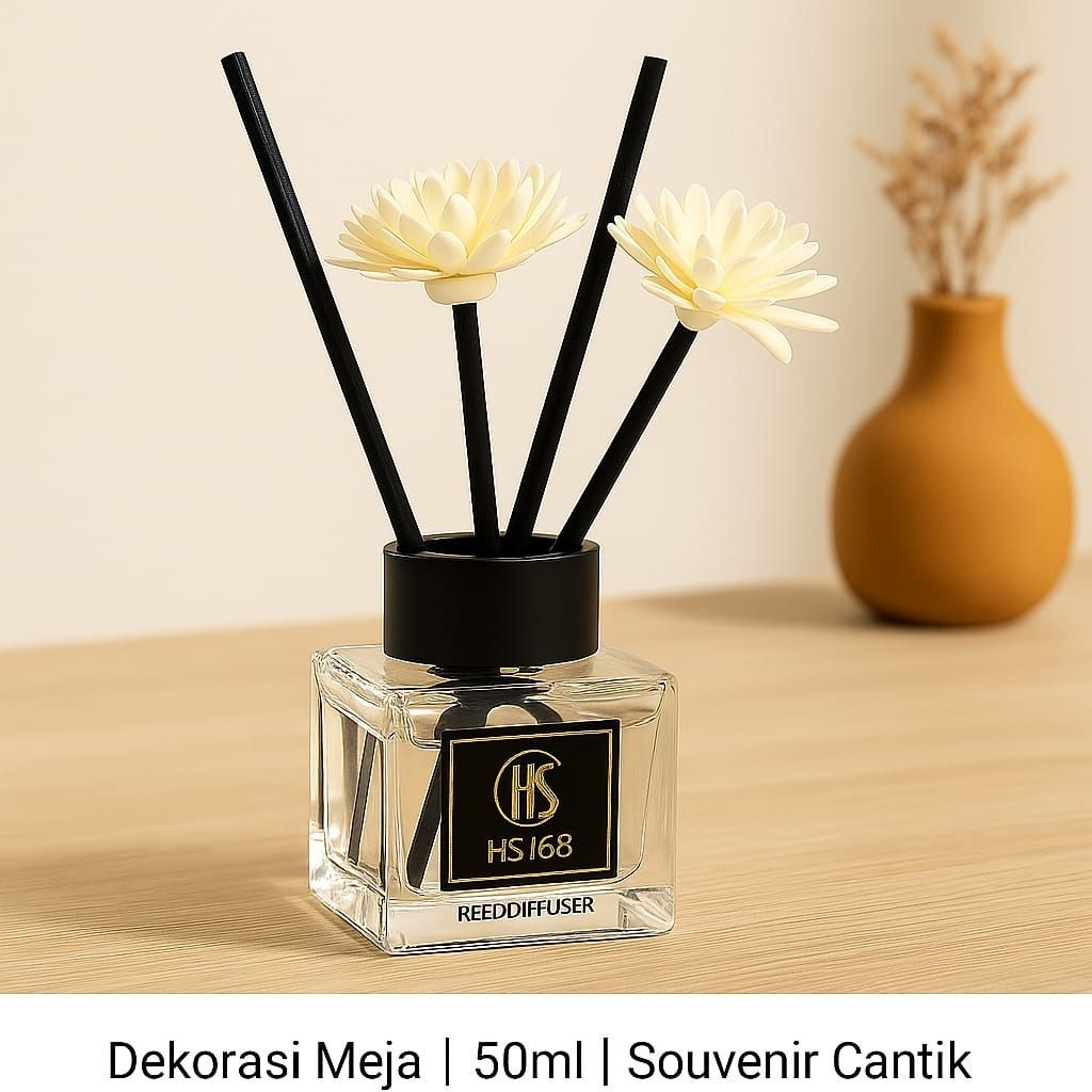 50ML MINIMALIST DECORATIVE FLOWER STICK BOTTLE - AESTHETIC TABLE DECORATION & SOUVENIER 50ML TABLE D
