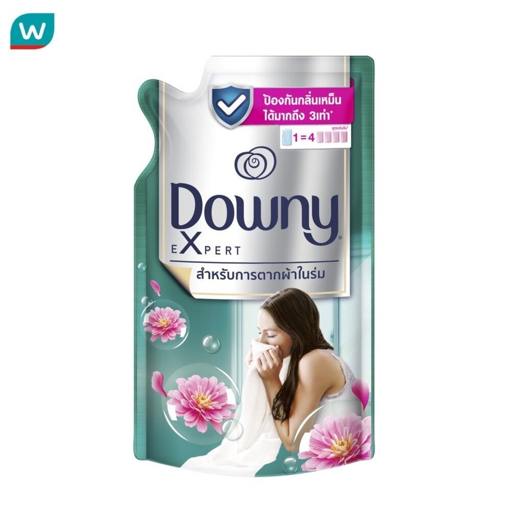 Downy ดาวน์นี่ ผลิตภัณฑ์ปรับผ้านุ่ม สูตรเข้มข้นพิเศษ ตากผ้าในร่ม ถุงเติม 500 มล.