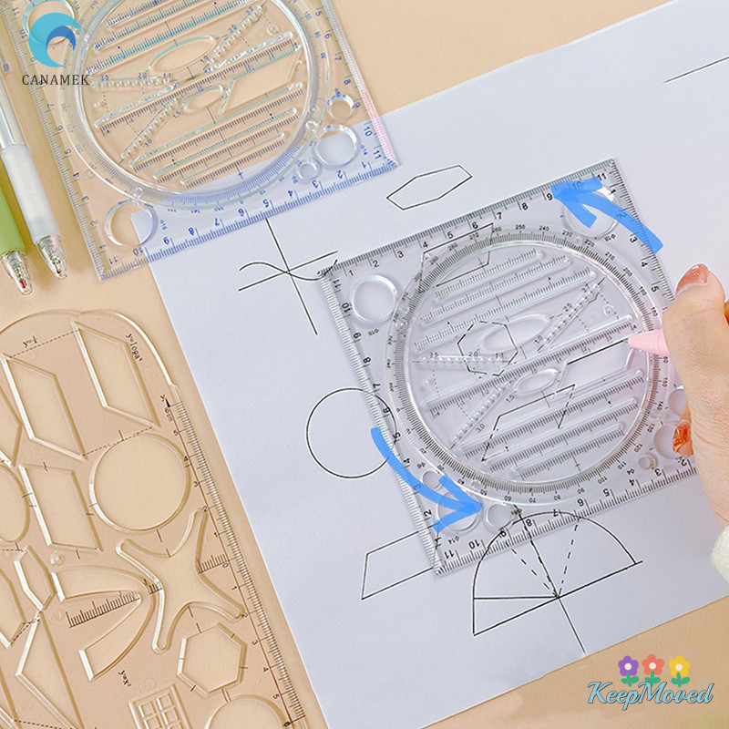 Keepmoving Angle Geometric Drawing Template Circle Maker ไม้บรรทัดวาดรูป al ใหม่