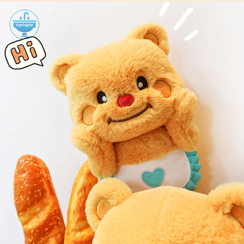 [strysingoin]หมอนหมี ,ตุ๊กตาหมีเนยหมีเนยการ์ตูน, ของเล่นตุ๊กตาหมีเนยของขวัญ