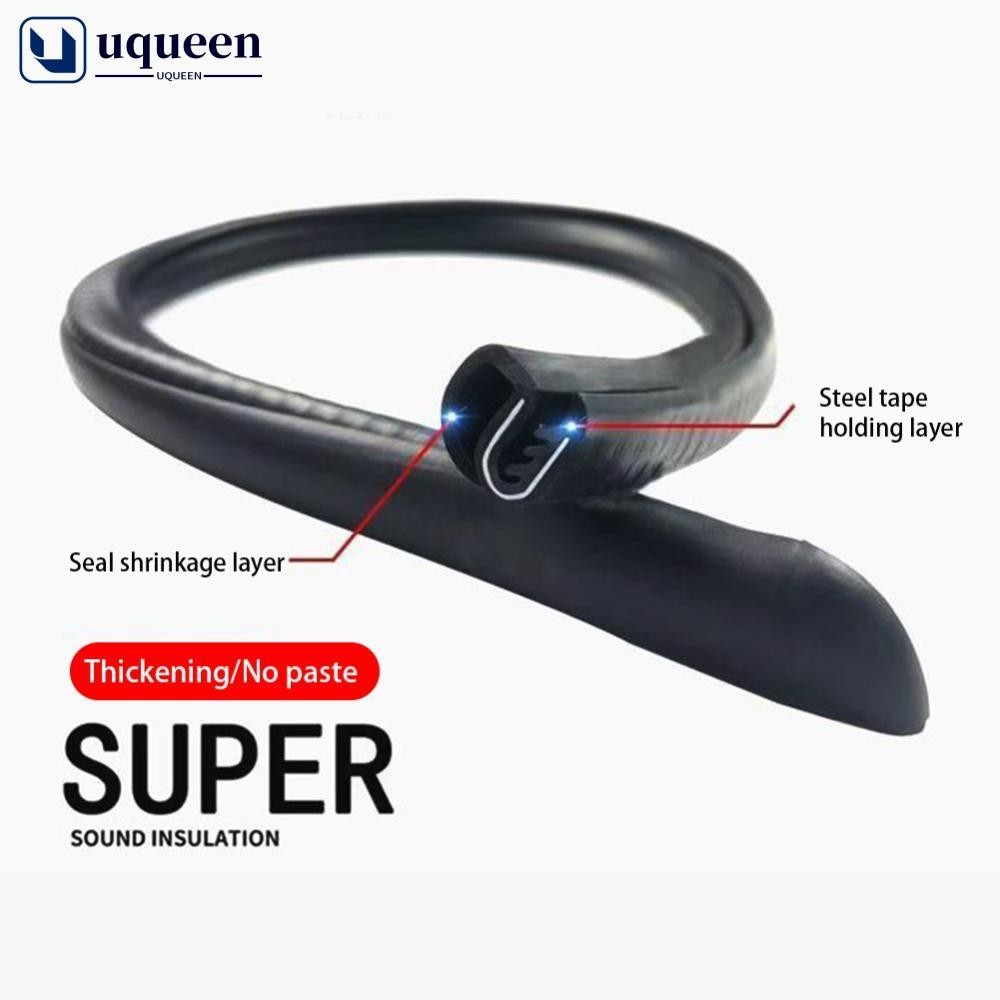 Uqueen แถบซีลขอบประตูรถยนต์ในตัวแผ่นเหล็ก B เสายางรถ Weatherstrip ฉนวนกันเสียงแถบปิดผนึก J7L6
