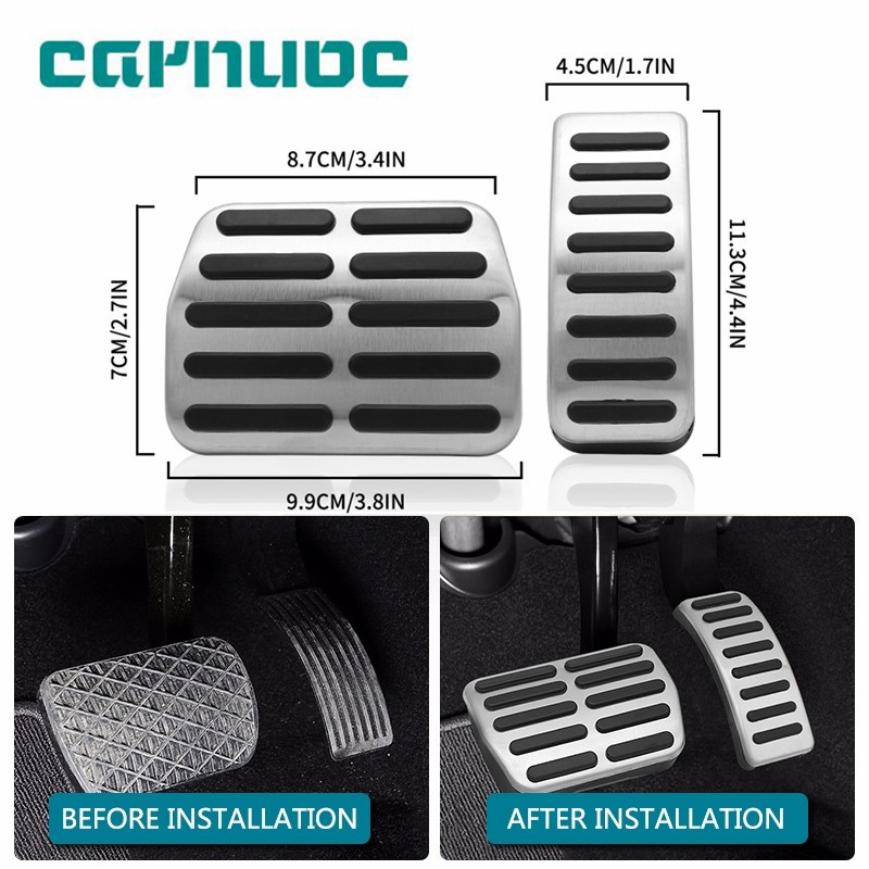 1 ชุดอลูมิเนียม Non Slip ไม่มีเจาะแก๊สเบรคเหยียบสําหรับ Audi TT A1 A2 A3 Pedale สําหรับ VW Golf 3 4 Polo GTI 9N3 สําหรับ SKODA Octavia ที่นั่ง Ibiza Fabia