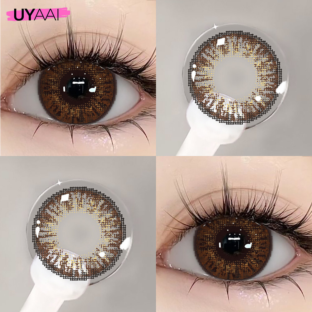 2pcs/1คู่คอนแทคเลนส์สี Beeswax รายเดือน 14.2 มม ชุดคอนแทคเลนส์ รายเดือน ปริมาณน้ำ 42% Contact Lens 14.0mm