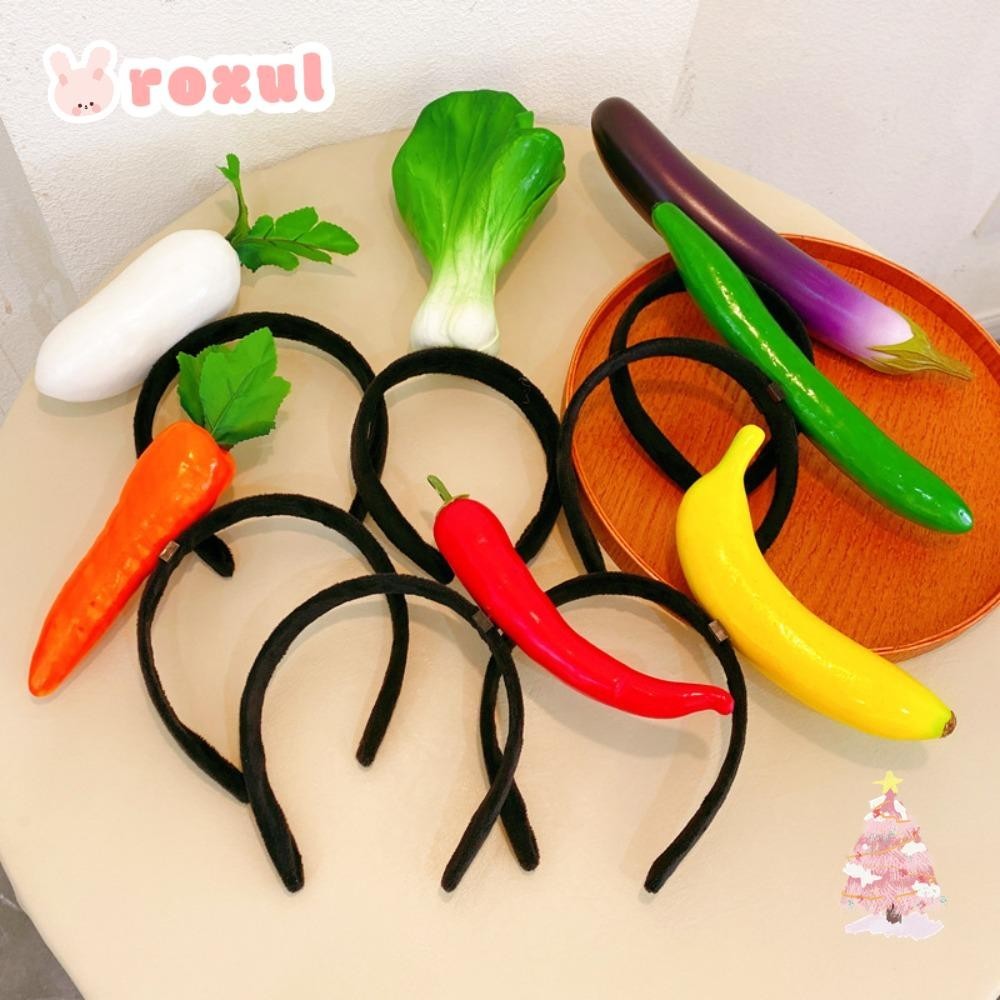 Roxul ที่คาดผมตลก,การ์ตูนผักไข่ดาว Hairband,สร้างสรรค์แผ่นกระทะอุปกรณ์เสริมผม Kawaii ผม Hoop ผู้หญิง