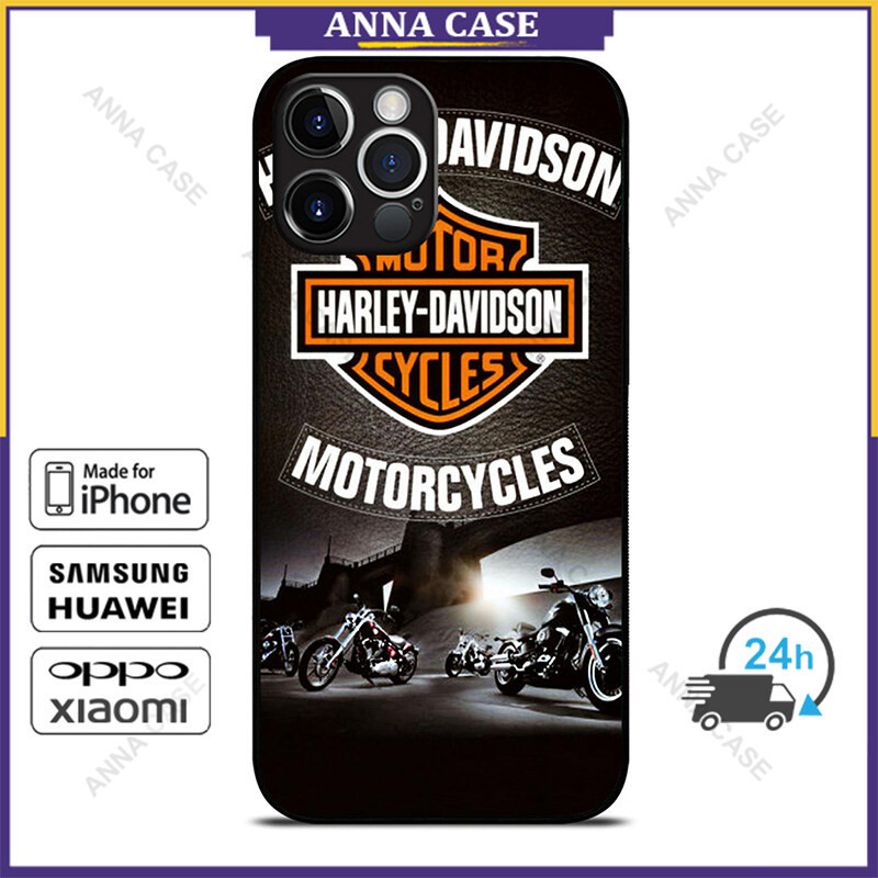 Harley Davidson เคสโทรศัพท์สําหรับ iPhone 16 Pro Max / iPhone 15 Pro Max / iPhone 14 Pro Max / Samsung Galaxy S24 Ultra ป้องกันกรณี C398