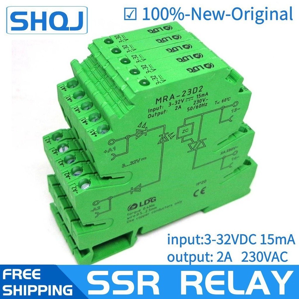 ✮5PCS MRA-23D2 Mini 6.2mm 2A Input: 3-32V DC Solid State Relay Relay Module