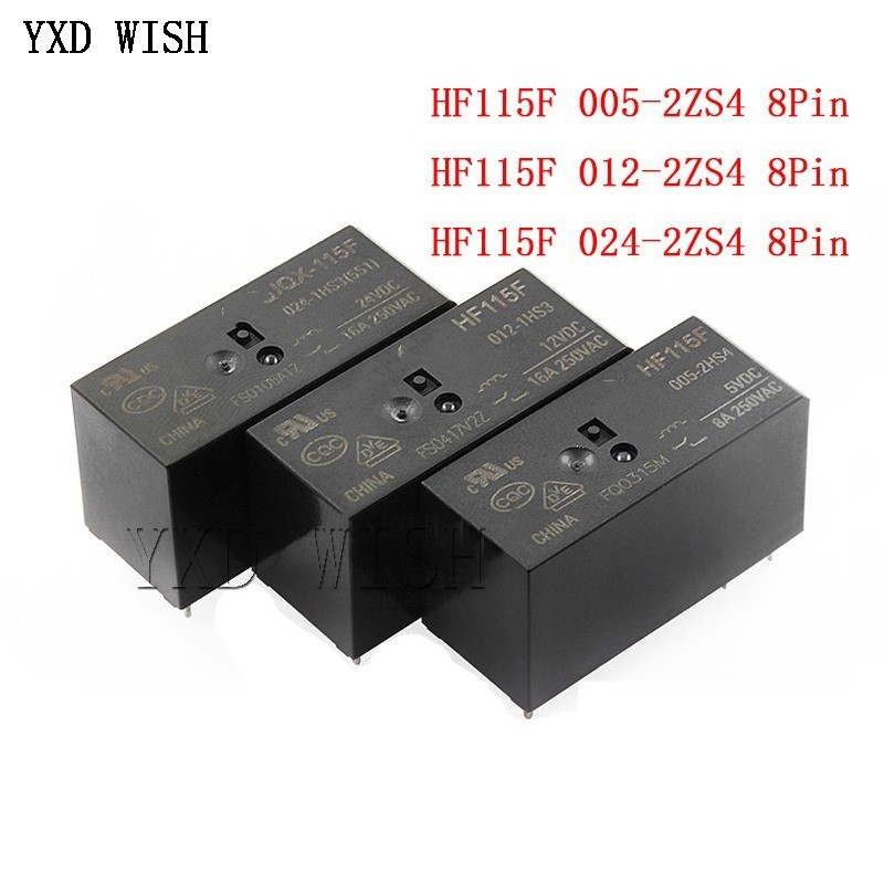 ❈5pcs Relay HF115F 005-2ZS4 012-2ZS4 JQX-115F 024-2ZS4 HF115F-012-2ZS4-12VDC JQX-115F 024-2ZS4 005-2
