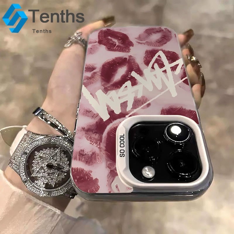 Redmi 13C 12C 10C 10A 9A 9C 9T 9 A1 Note 13 12 11 10 9 8Pro Mi 11Lite PocoC65 ริมฝีปากสีแดงเคสมือถือ เปลือกอ่อน