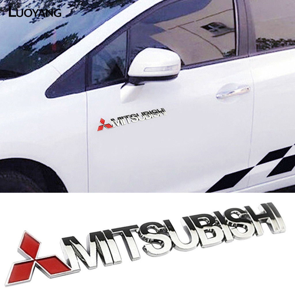 MITSUBISHI Lua-car สติกเกอร์ 3D Self-กาว Professional Auto Body สติกเกอร์กันชนรูปลอกสําหรับมิตซูบิชิ