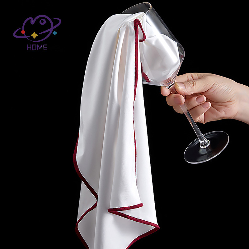[mayhome] ผ้าทําความสะอาดสําหรับเช็ดแก้วไวน์แดงเช็ดแก้วโดยไม่ต้อง Leaving Any Marks Cup Wiping Cloth ผ้าทําความสะอาด {TH}