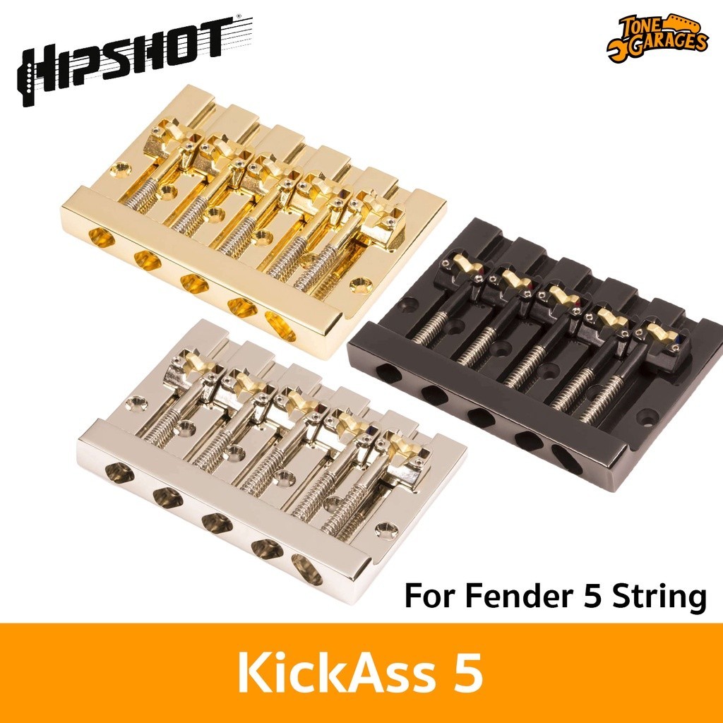 Hipshot KickAss 5 Bridge for 5 String Bass Fender Mount หย่องเบส 5 สาย สำหรับ Fender