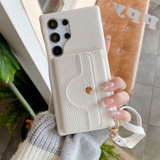 for Samsung Galaxy A23 A24 A32 M32 A34 A42 A52 A52S A53 A54 A71 4G 5G Leather Case with Lanyard Cards Slots Wallet Wristband Back Cover