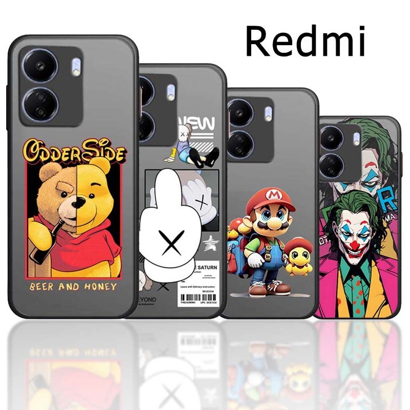 พร้อมส่ง เคส ขอบสี สำหรับ Redmi 13 4G/A3 A1 A2Plus 12 13 12C 13C Note 10/11/12/13 4G,5G Pro 10A 10C 9A 9C 9T 8/9 8A JA