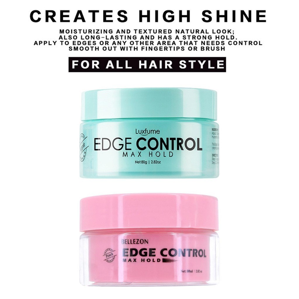 Edge Gel Extreme Hold 3 Oz Instant Edge Hold Gummy Wax Gel Edge Fixer Edge Hold Long-Lasting Frizz Control teith - รูปที่ 3