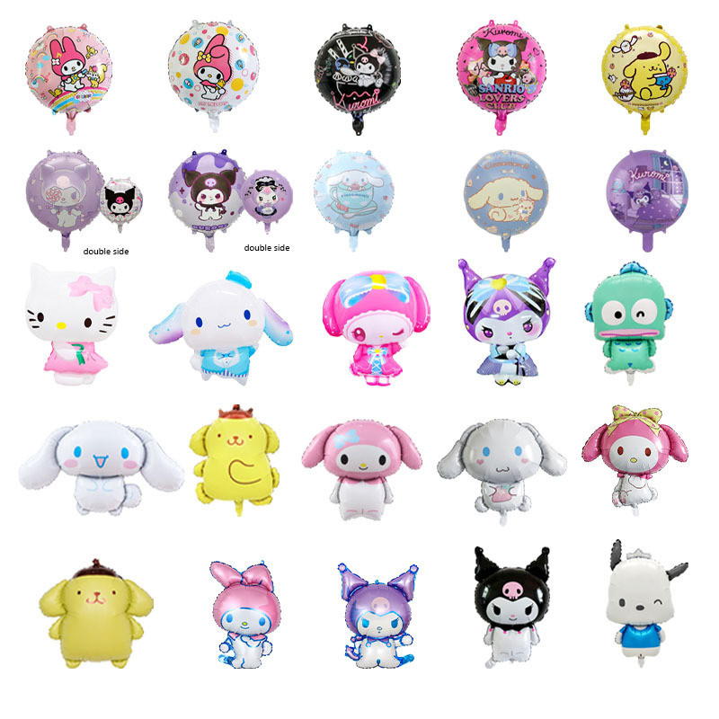 คอลเลกชันธีมแฟนตาซี Sanrio บอลลูนปลาการ์ตูนใหม่ฮันตันบอลลูนปาร์ตี้การตกแต่งบอลลูนการตกแต่งบอลลูนวันเกิดการตกแต่งบอลลูนการเปิดโรงเรียนบอลลูน lmwu