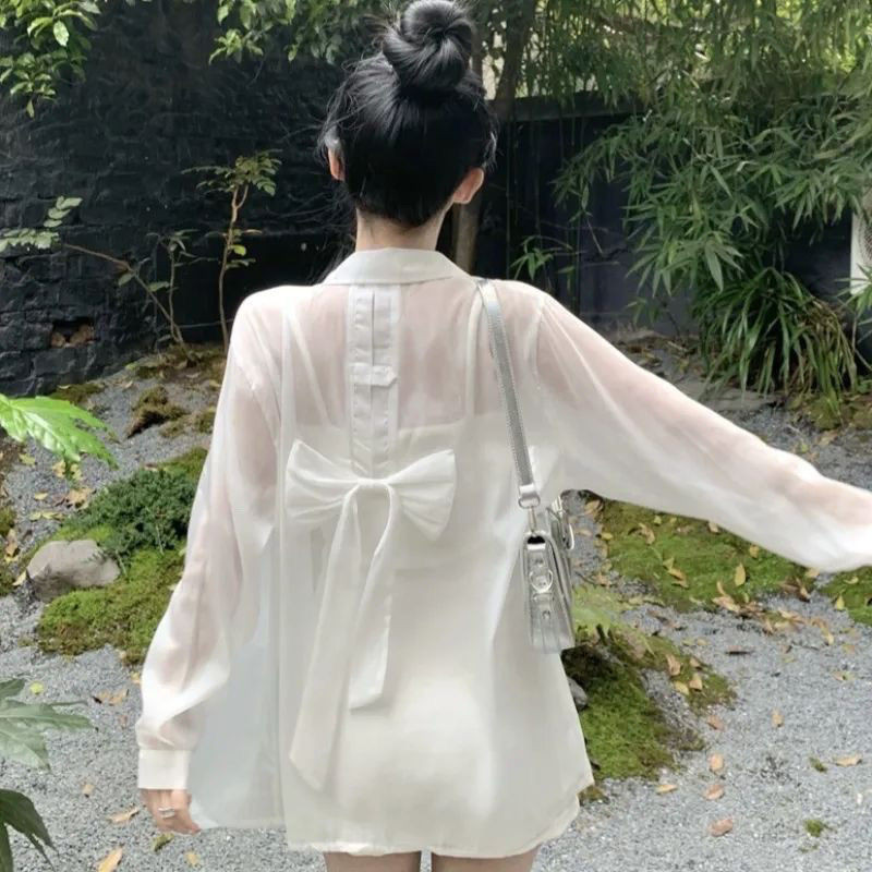 เสื้อผ้าป้องกันแสงแดดโบว์โบว์ของนักออกแบบต้องมีสําหรับเทพธิดาในวันหยุดพักผ่อนในฤดูร้อน Colleg blend ออกแบบ Master hoodiedie สตรีผู้สอบอ่านผู้สําเร็จการศึกษานักเรียนหมายเลข 7.25