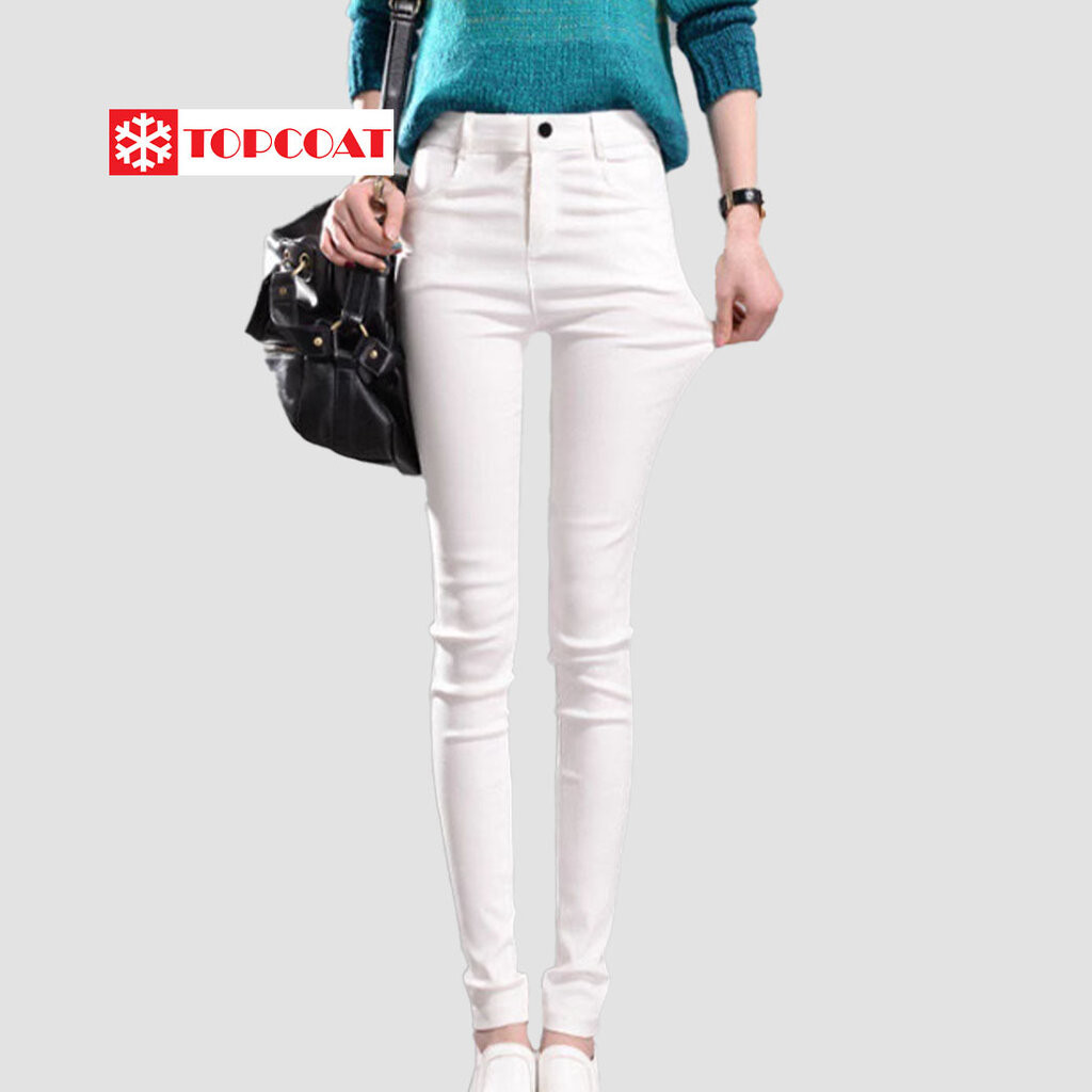 TOPCOAT กางเกงยีนส์ยืดบุขน ใส่กันหนาวอุณหภูมิติดลบได้ (1 ตัว) Size : L-6XL