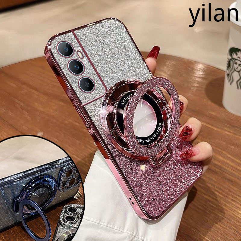 เคส Realme C65 C67 C55 C53 C51 C35 C33 C30 C30S C21Y C25Y C20 C11 2021 C15 แหวนแม่เหล็กยึดปลอก เคสโทรศัพท์ขาตั้งพับพร้อมเลนส์ป้องกันการตกครอบคลุมเต็มรูปแบบ เคสโทรศัพท์ Realme C65 C67 C55 C53 C51 C35 C33 C30 C30S C21Y C25Y C20 C11 2021 C15