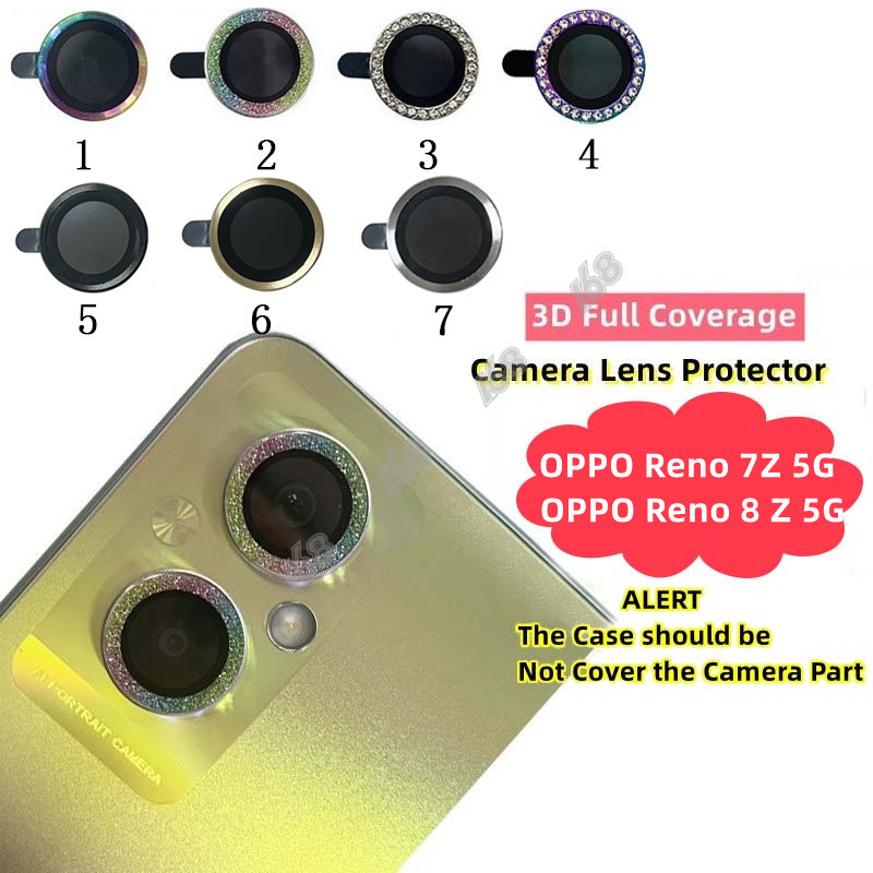 OPPO Reno 8 7Z 5G ฟิล์มกล้อง OPPO A79 Reno11F 5G Film ตัวป้องกันเลนส์กล้อง ด้านหลัง ฝาครอบกล้อง เพชร กลิตเตอร์