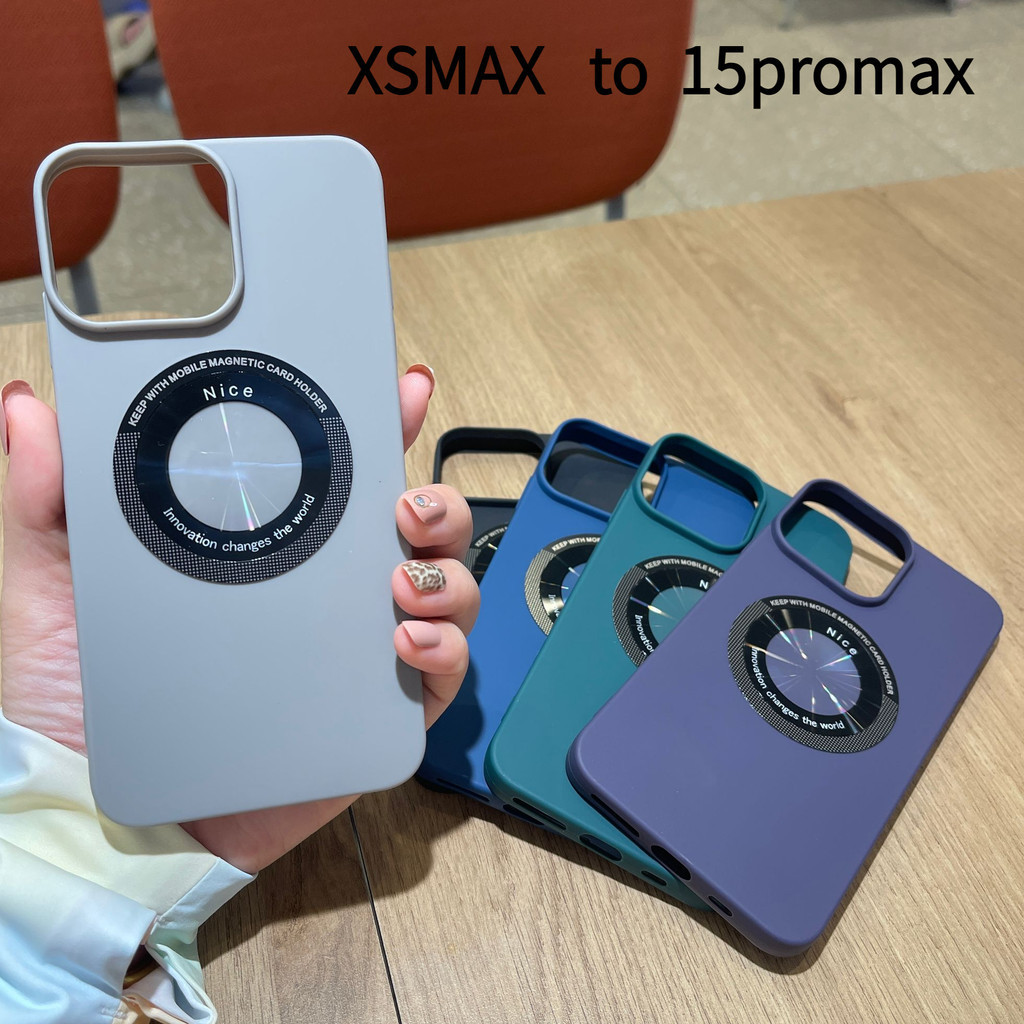 Big Hole กล้องเคสโทรศัพท์แม่เหล็กสําหรับ Xsmax ถึง 15Promax DIY กรณี Xsmax เช่น 15pro max Soft ป้องกันฝาครอบ