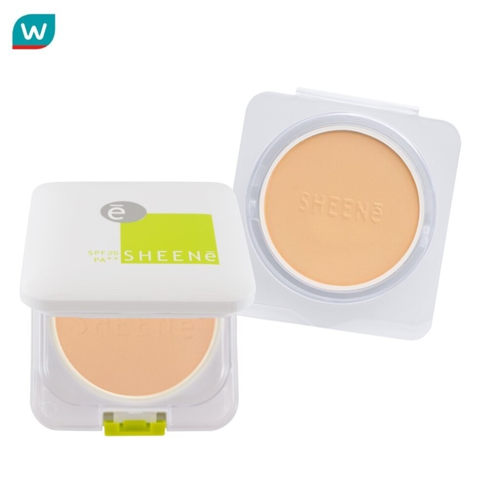 Sheene ชีนเน่ ออยล์ ฟรี เค้ก พาวเดอร์ SPF 25 PA++ 8ก. + รีฟิล 8ก. C2 วานิลลา