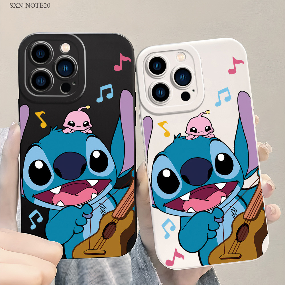 Samsung Galaxy Note 20 10 9 8 Lite Plus Ultra เคสซัมซุง สำหรับ Cartoon Stitch เคส เคสโทรศัพท์