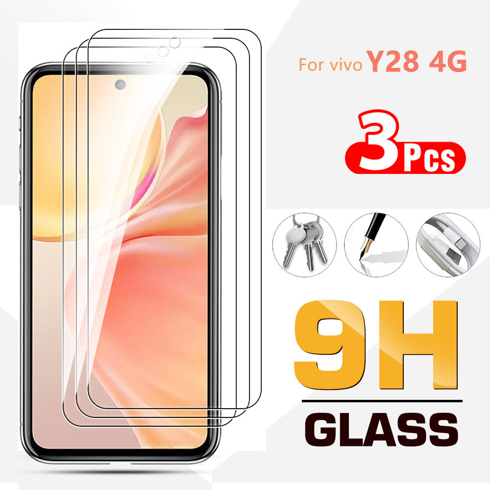 3pcs หน้าจอโทรศัพท์ป้องกันสําหรับ Vivo Y28 4G y 28 28y ฟิล์มนิรภัย Vivo y 28 vivoY28 2024 6.68 นิ้ว