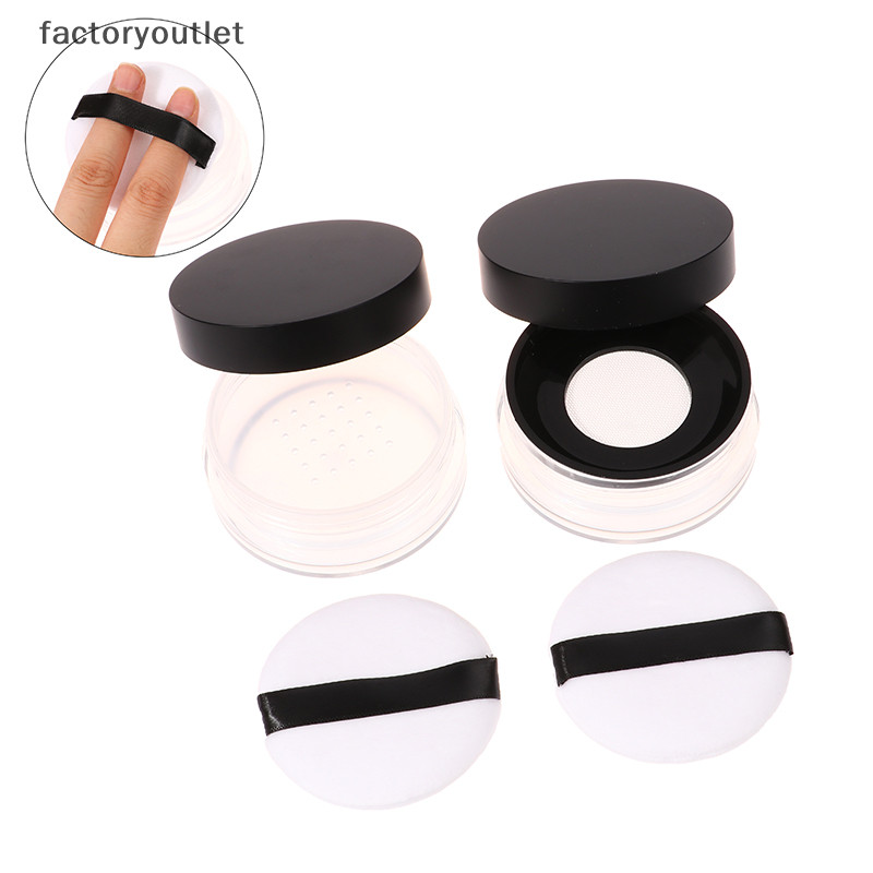 Flth 20g ว่างเปล่า Air Cushion พัฟกล่องแป้งฟองน้ํา Sifter หรือตาข่ายยืดหยุ่นแบบพกพาแต่งหน้ากรณีคอนเทนเนอร์สําหรับแป้งฝุ่น Vary