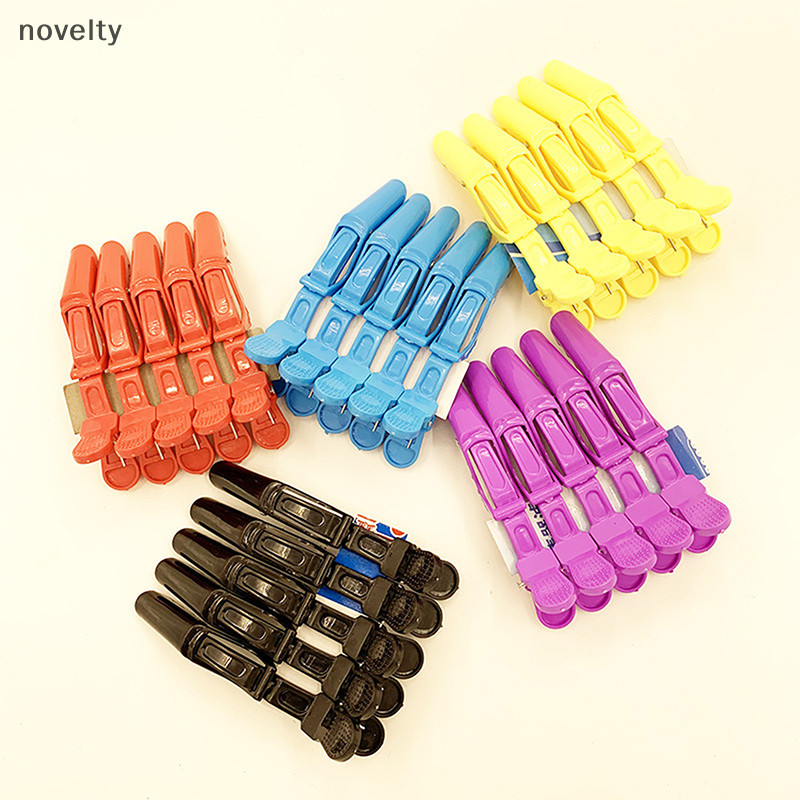 Nly 5/10pcs กิ๊บติดผมพลาสติก Hairdressing Clamps Claw ส่วนคลิปจระเข้ตัดผมสําหรับ Salon จัดแต่งทรงผมอุปกรณ์เสริมผม Hairpin N