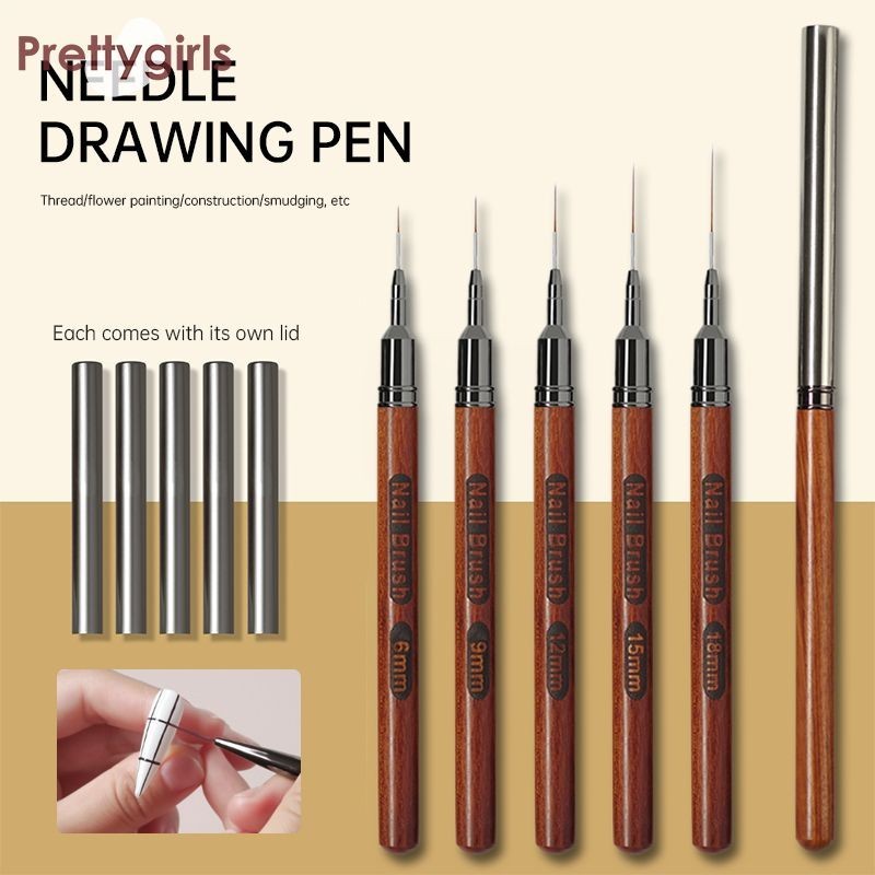 PY.thNail Art Drawing Pen Ultra-fine Color Drawing Pen French Style Line Drawing Pen Nail Art Tool-P
