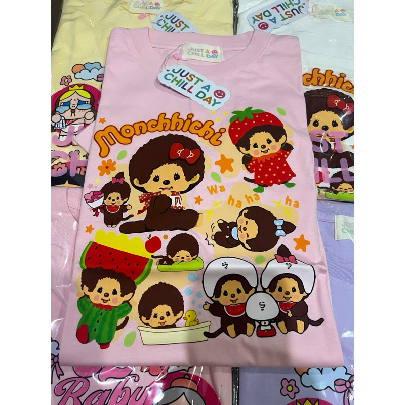 🎀🎀เสื้อยืด (JUST)Monchichi  S-5XL