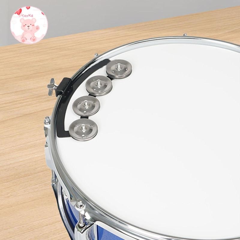 [Whbadguy] Hi Hat Tambourine มัลติฟังก์ชั่นเครื่องมือได้อย่างง่ายดาย Mountable Percussion บ่วงกลองสําหรับคอนเสิร์ตปาร์ตี้ Ensemble ผู้ใหญ่ KTV