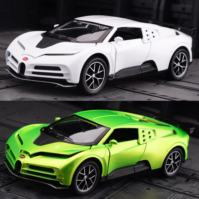 Bugatti Centodieci 110th Anniversary Edition Supercar รุ่น 1: 32 จําลองรถรุ่น Boy ของเล่นเด็กรถสปอร์